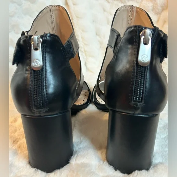 Adrienne Vittadini Black Cutout chunky block heels women’s size 9M - Picture 8 of 14